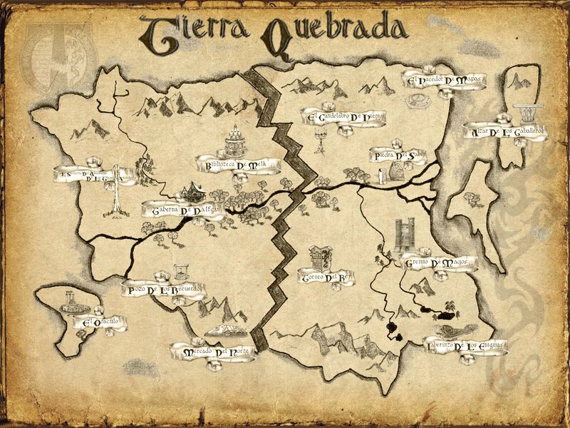 Map of Tierra Quebrada