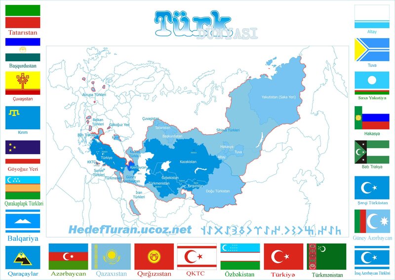 Map of Turkic World