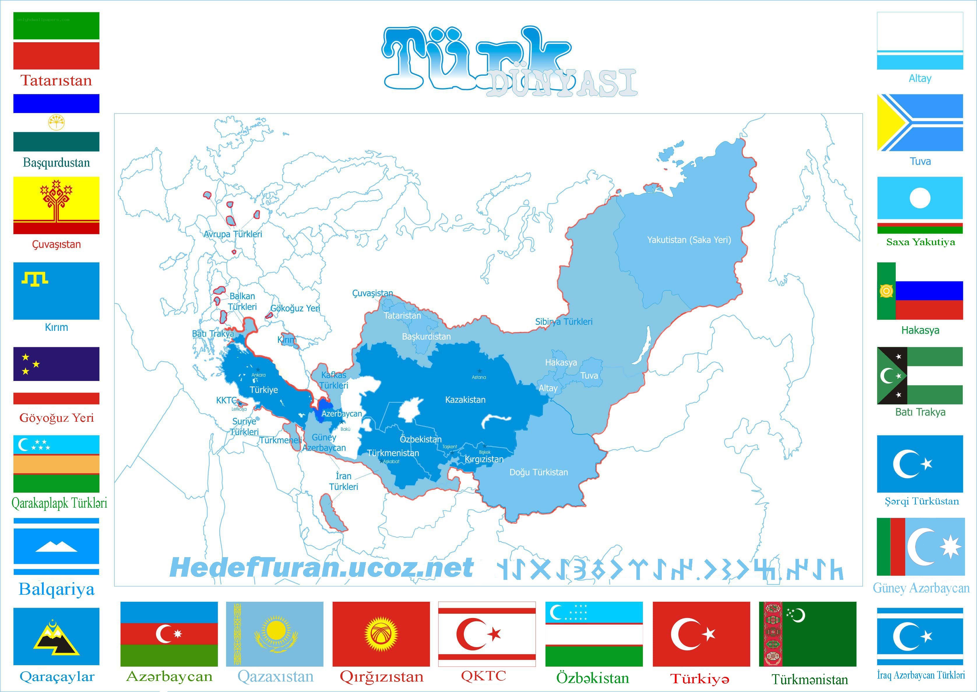 Map of Turkic World