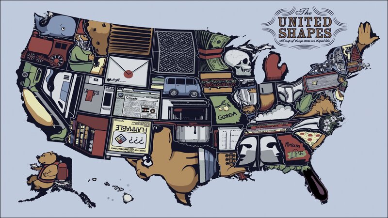 Map of USA with Icons