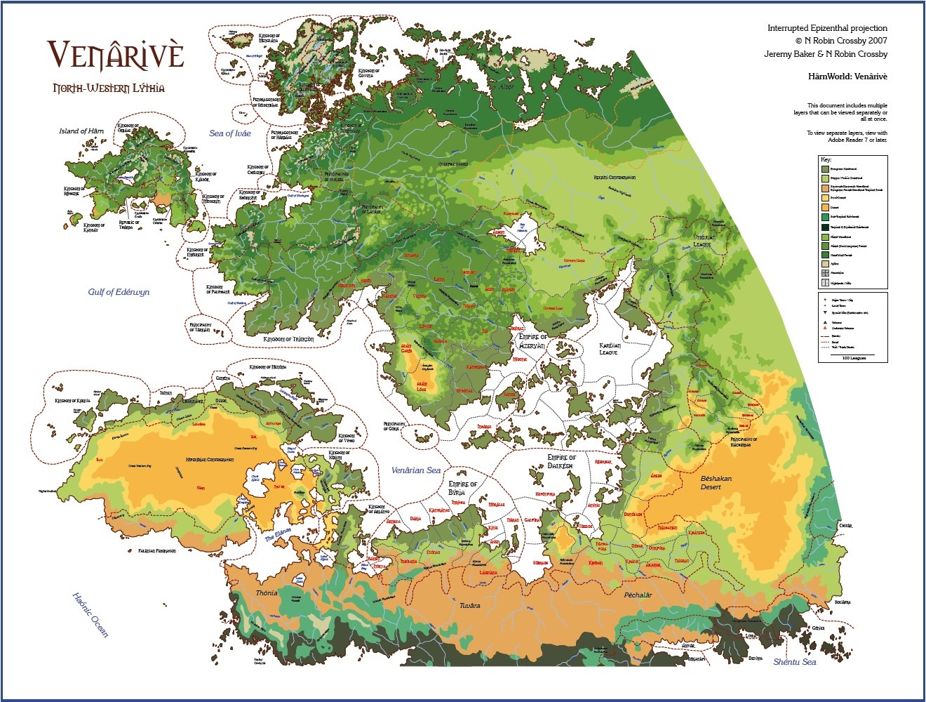 Map of Venarive region