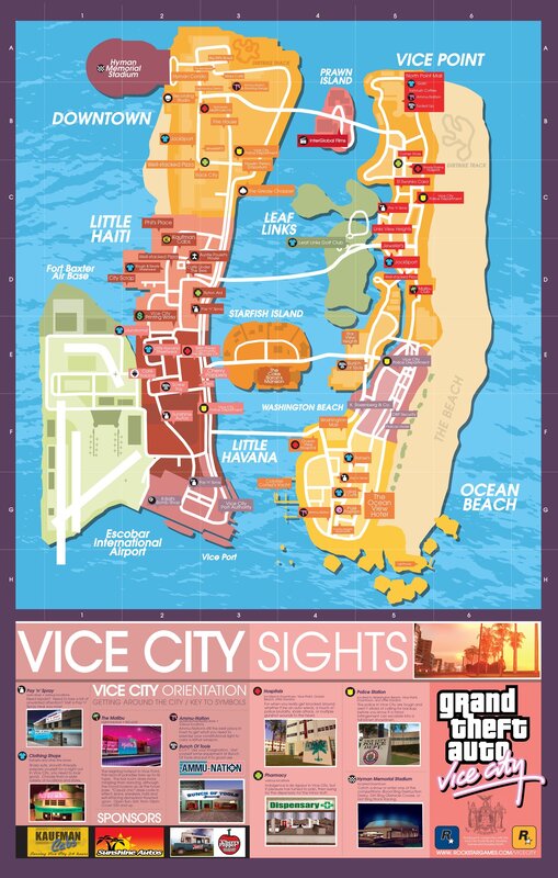 Map of Vice City
