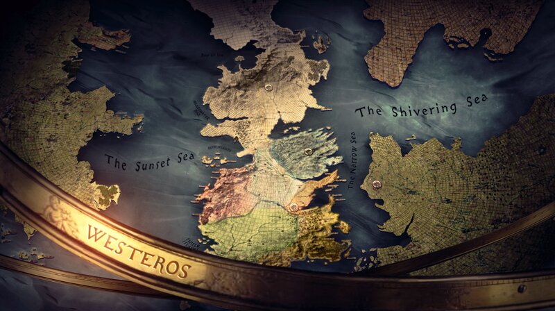 Map of Westeros — Brown