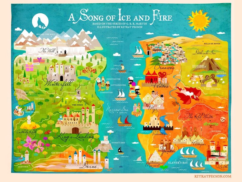 Map of Westeros — Teal