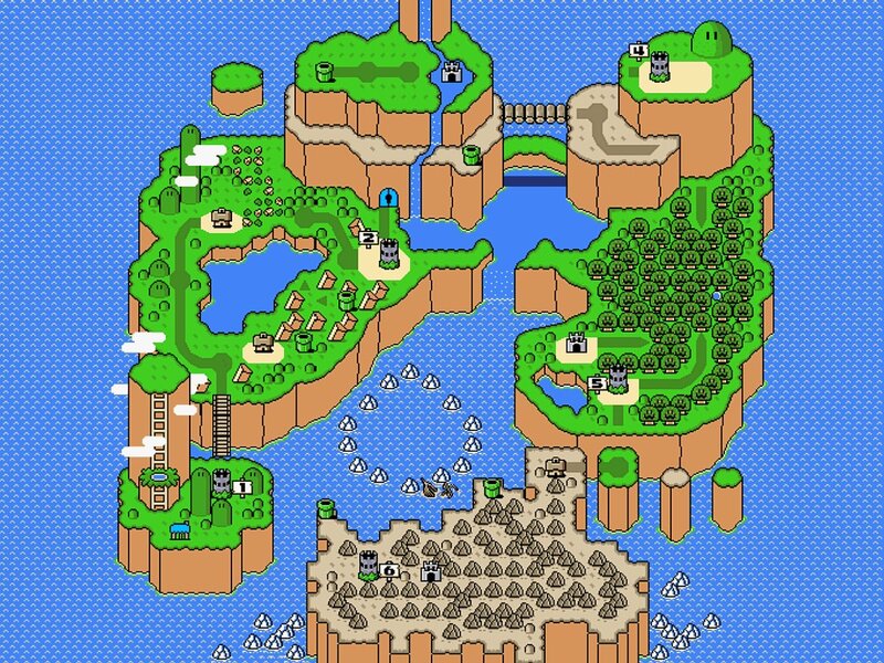 Map of World 1-1