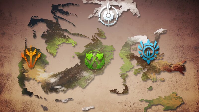 Map with Faction Symbols