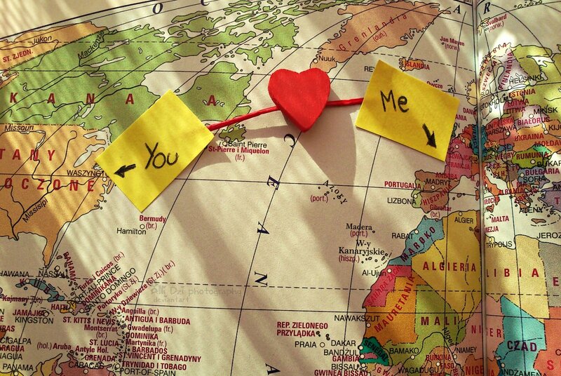 Map with Heart and Notes