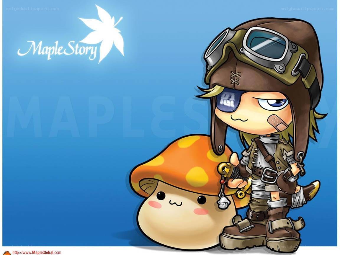 MapleStory character with mushroom