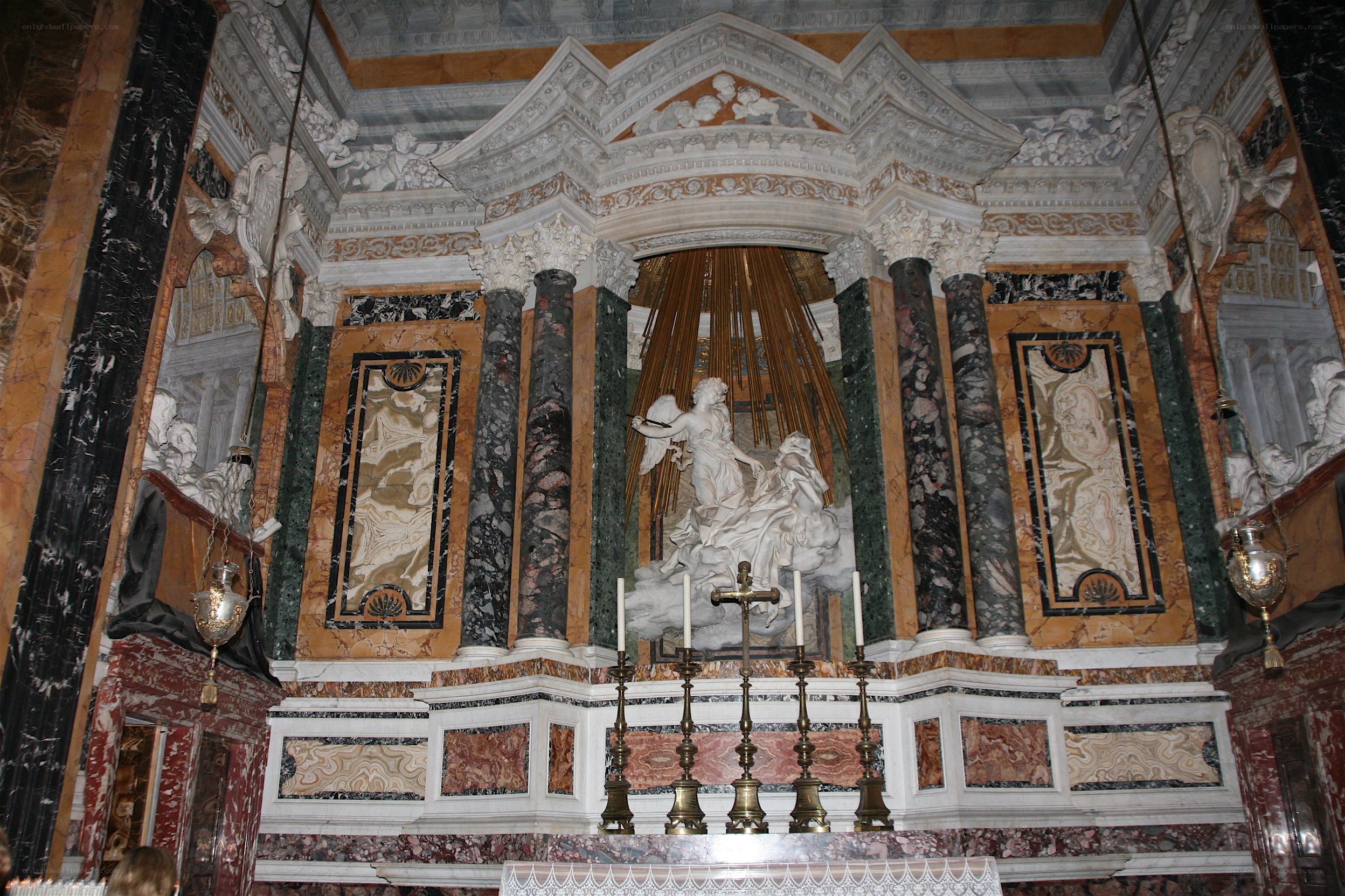 Marble altar in a church