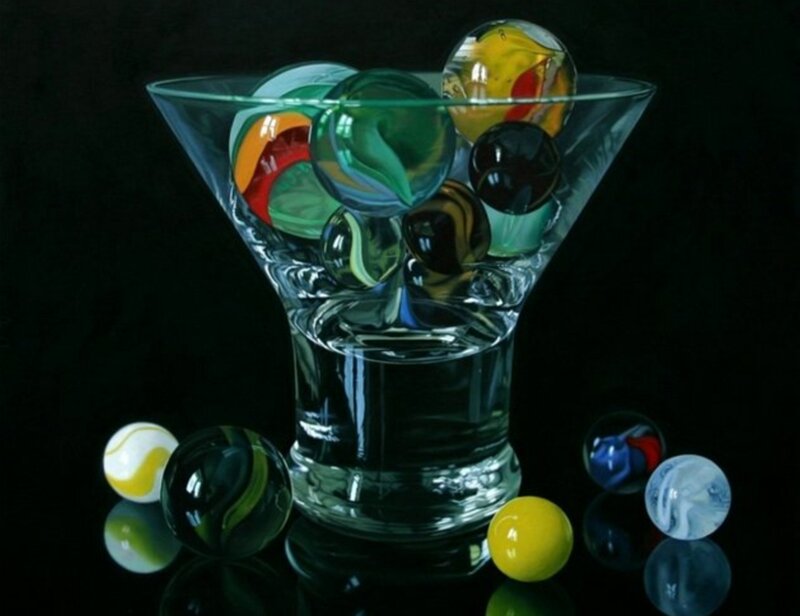 Marble Balls in Glass