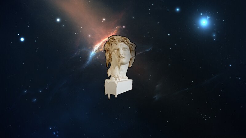 Marble Bust in Space