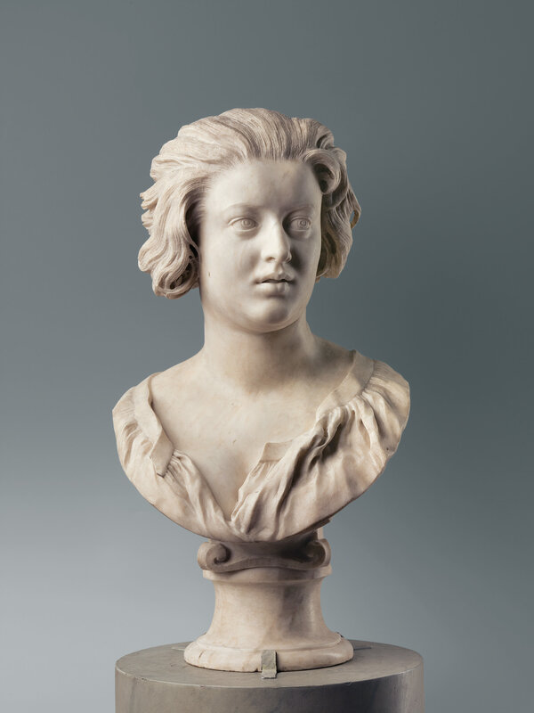 marble bust of a woman