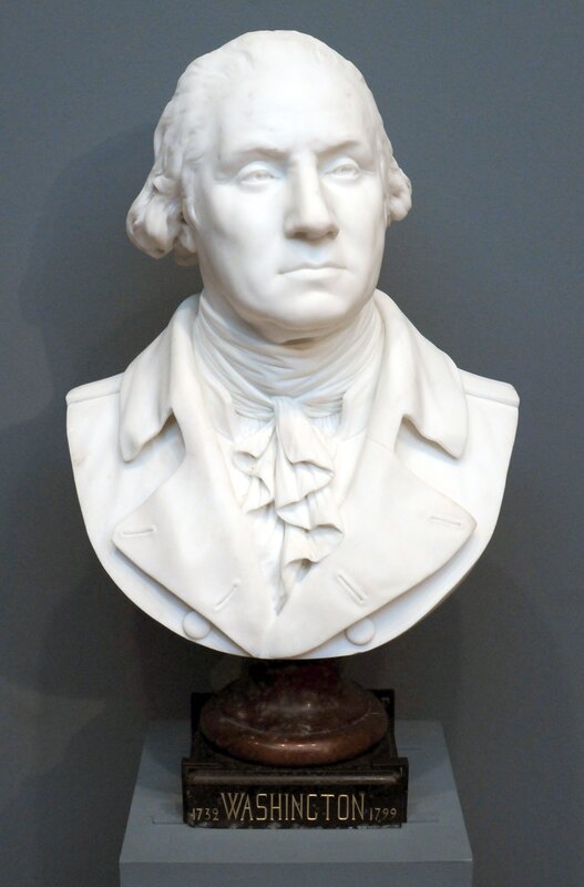 Marble bust of George Washington