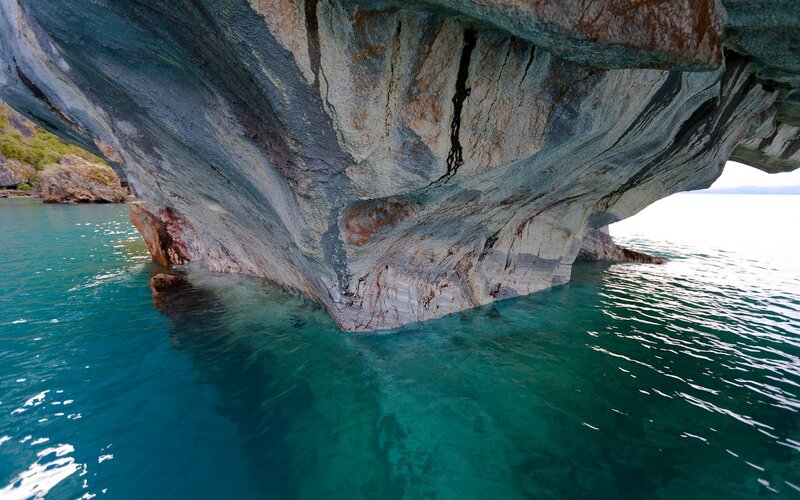 Marble Cave Formation — Blue, Serene