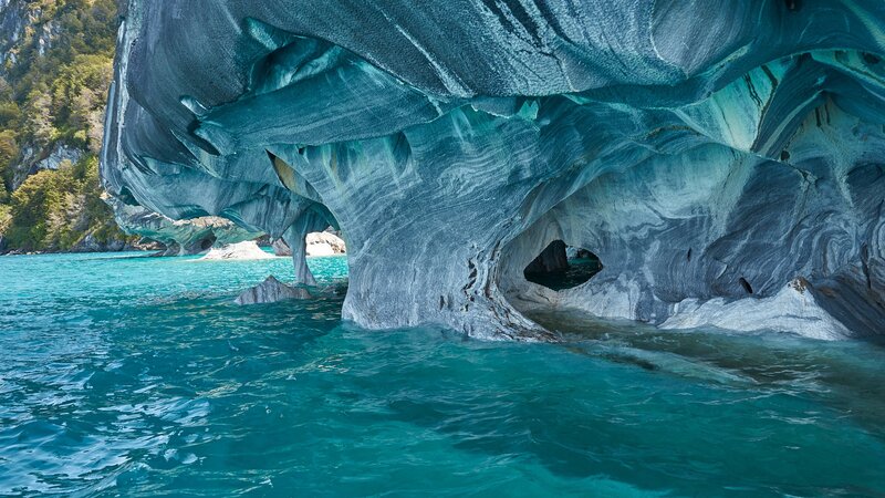 Marble Cave in Water