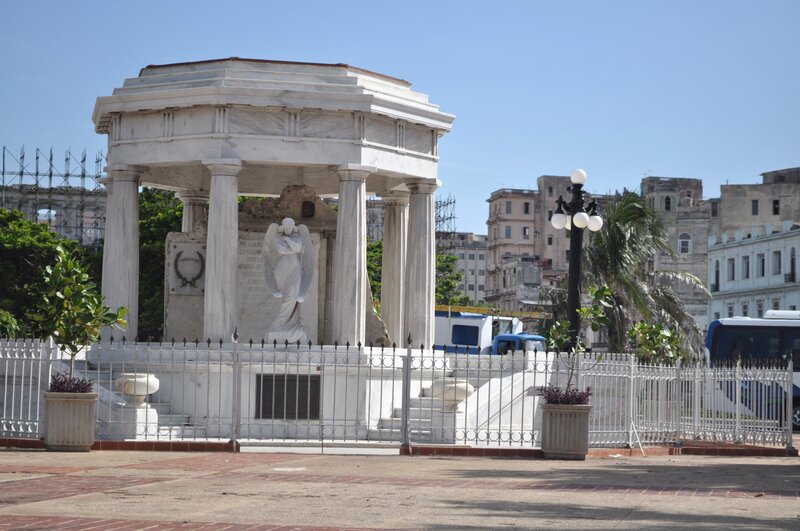 Marble Monument with Angel