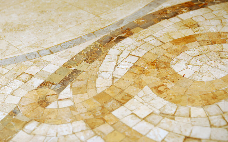 marble mosaic floor pattern