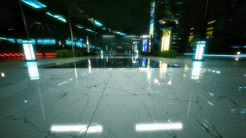 Marble Plaza at Night