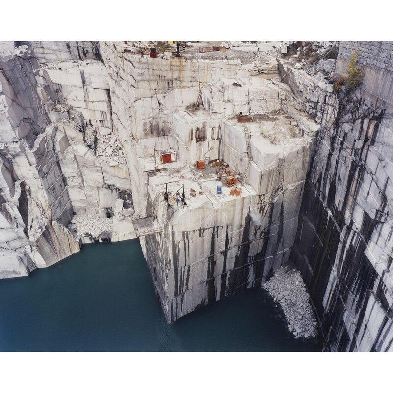 Marble quarry excavation