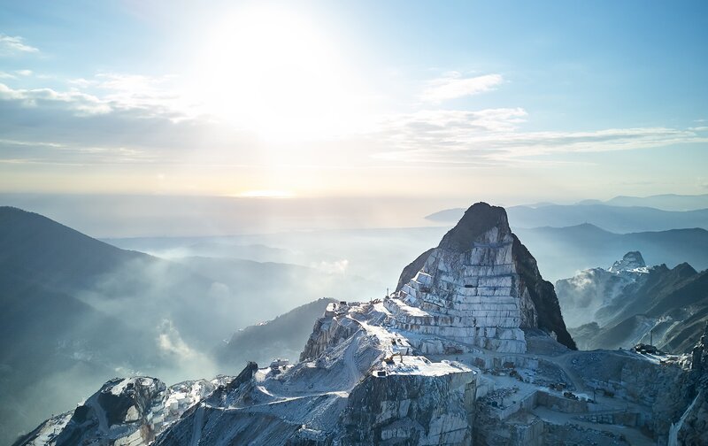 Marble Quarry on Mountain