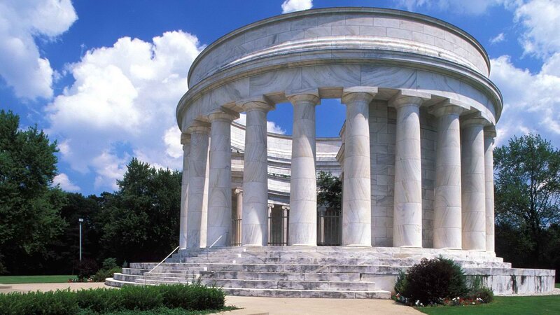 Marble rotunda monument