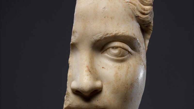 Marble Sculpture of Face