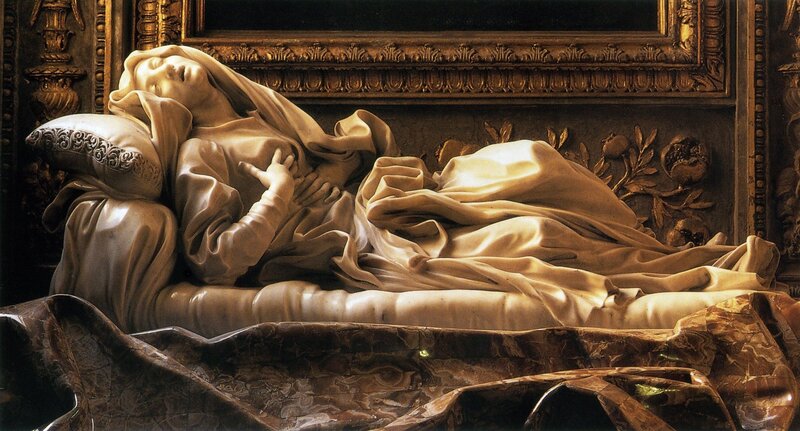 Marble sculpture of the Dormition