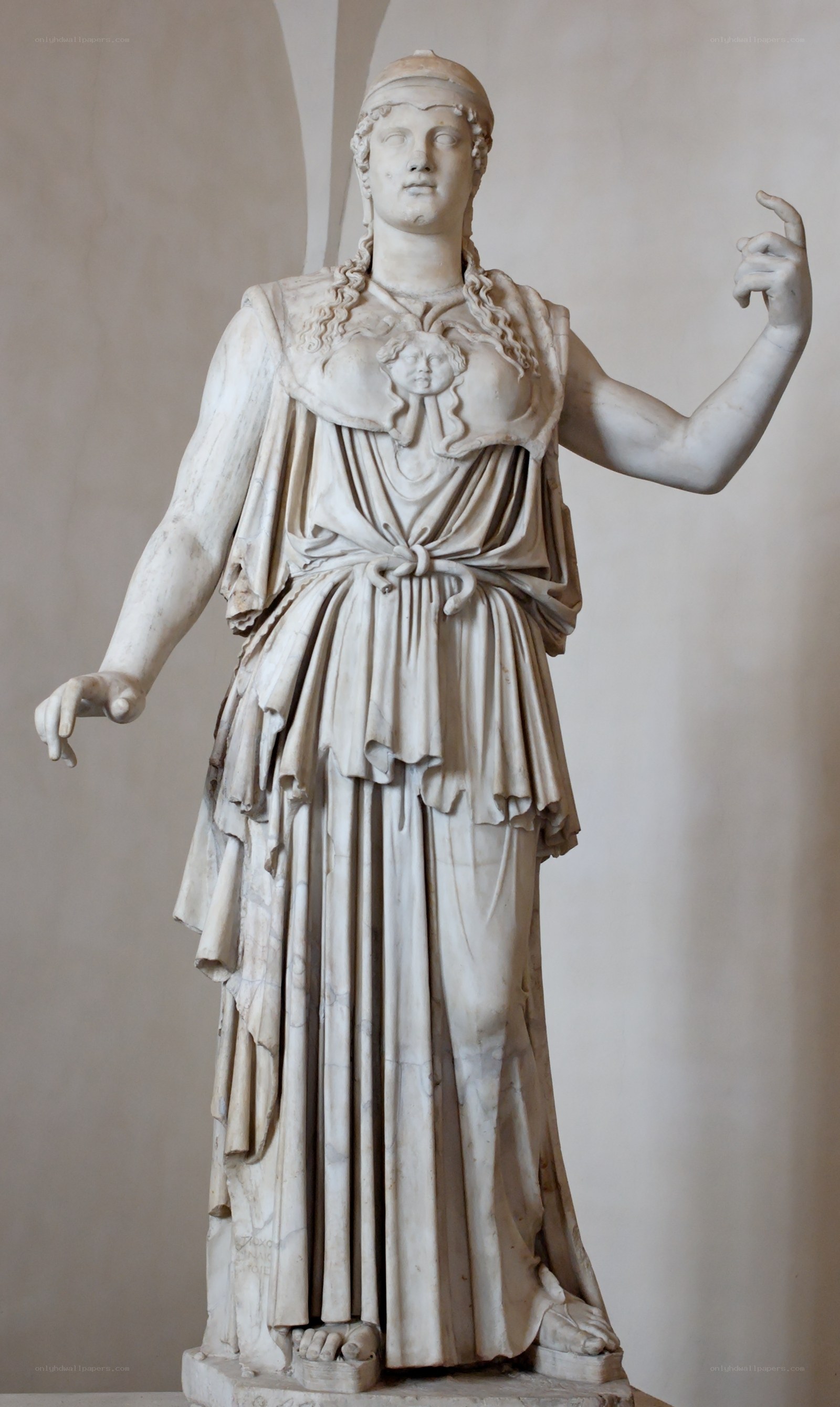 Marble statue of a goddess