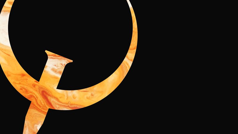 Marble-textured Letter Q