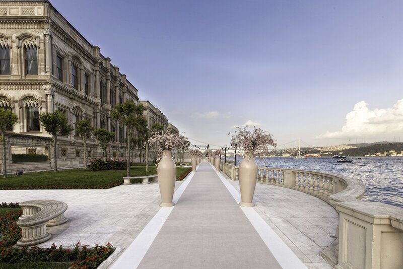Marble Walkway by Water