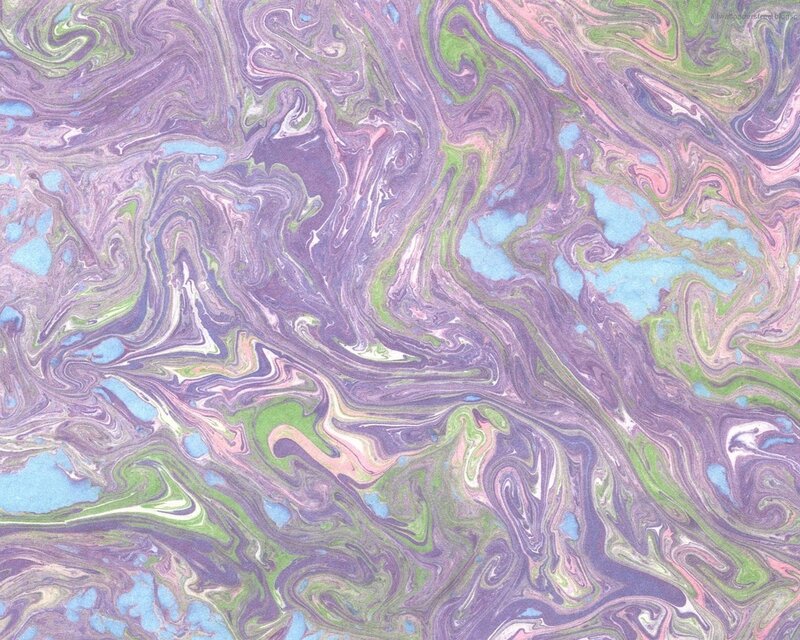 marbled pattern with purple and green