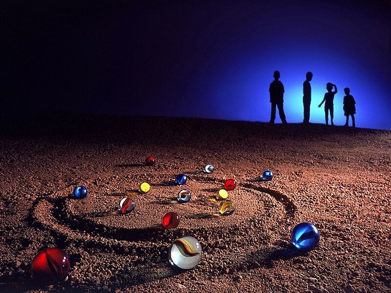 Marbles on Gravel