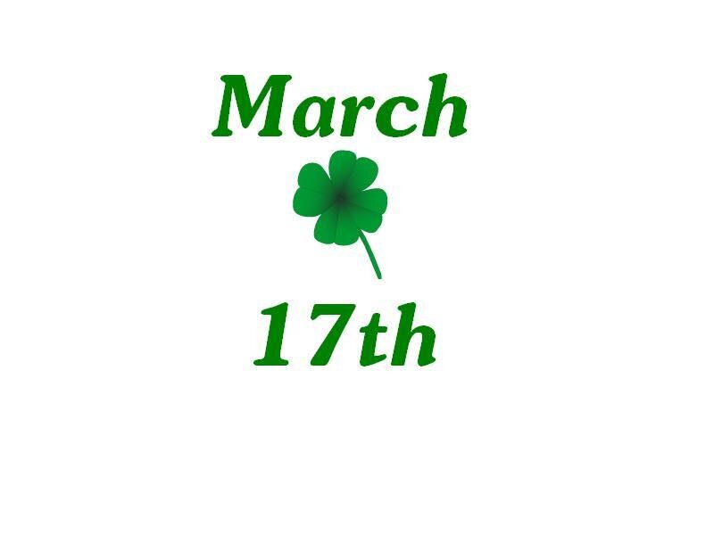 March 17th with clover