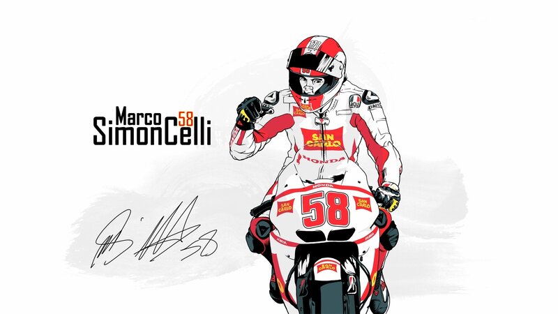 Marco Simoncelli illustration