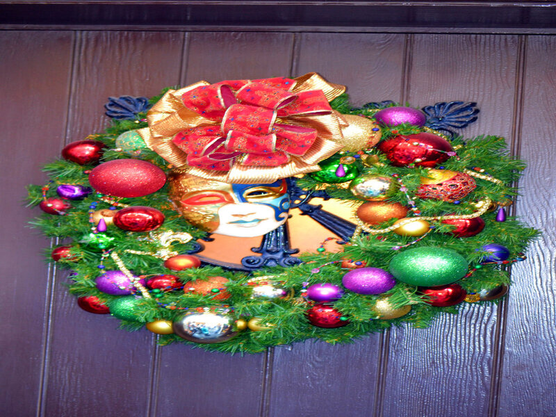 Mardi Gras Wreath
