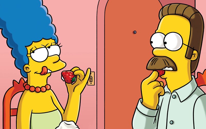 Marge and Homer Simpson