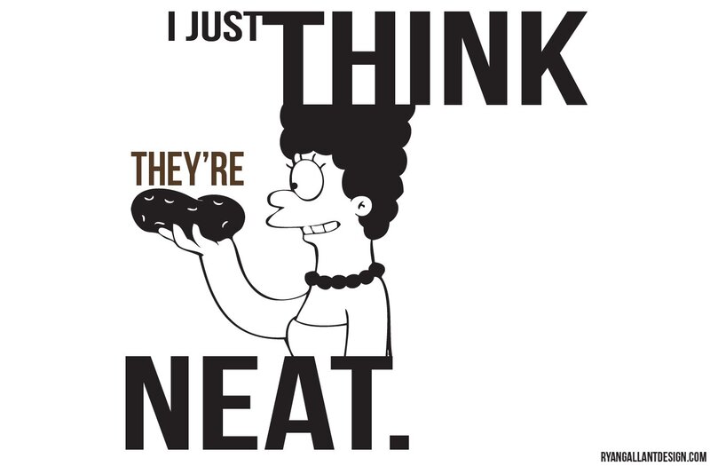 Marge Simpson Holding a Potato