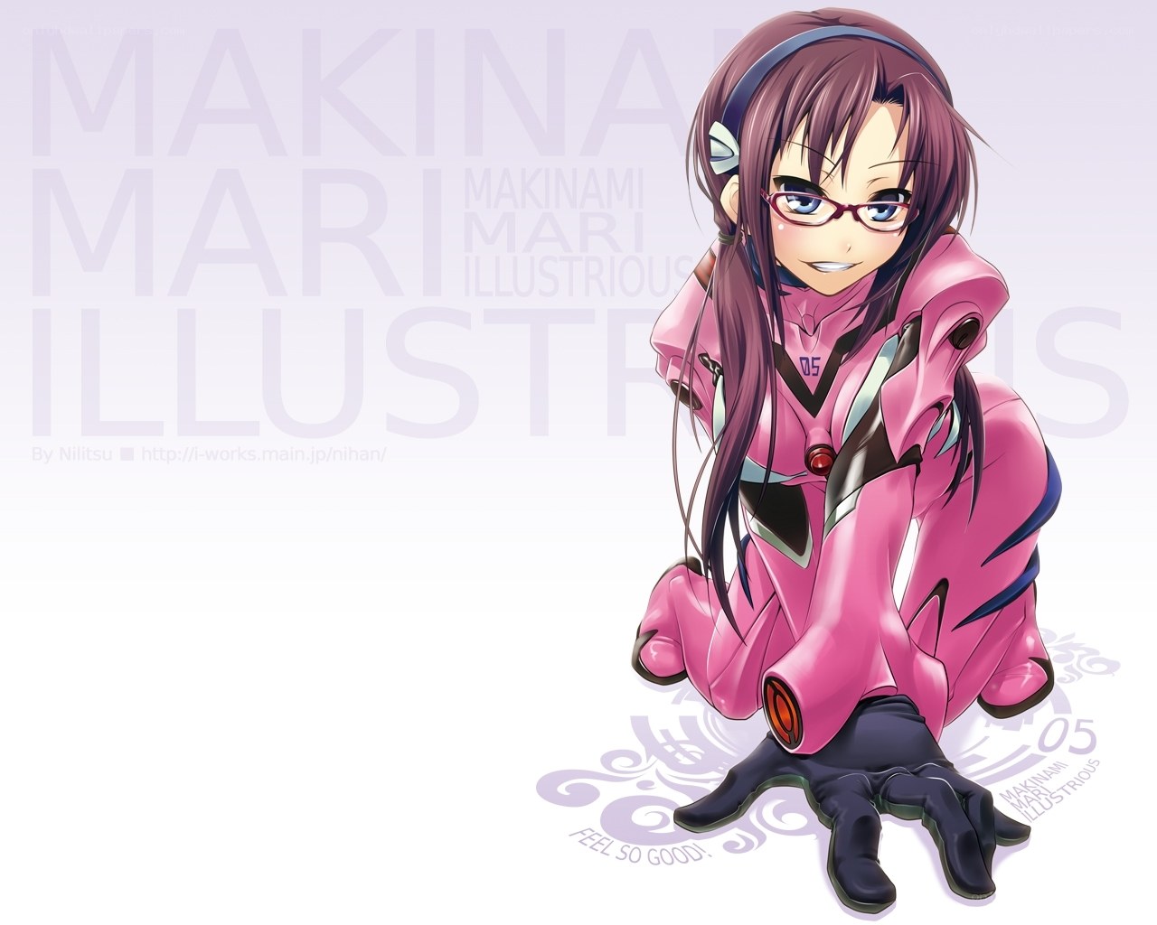 Mari in pink plug suit