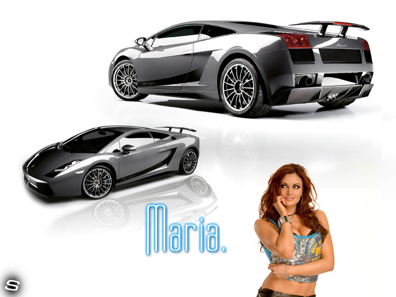 Maria and Lamborghini cars