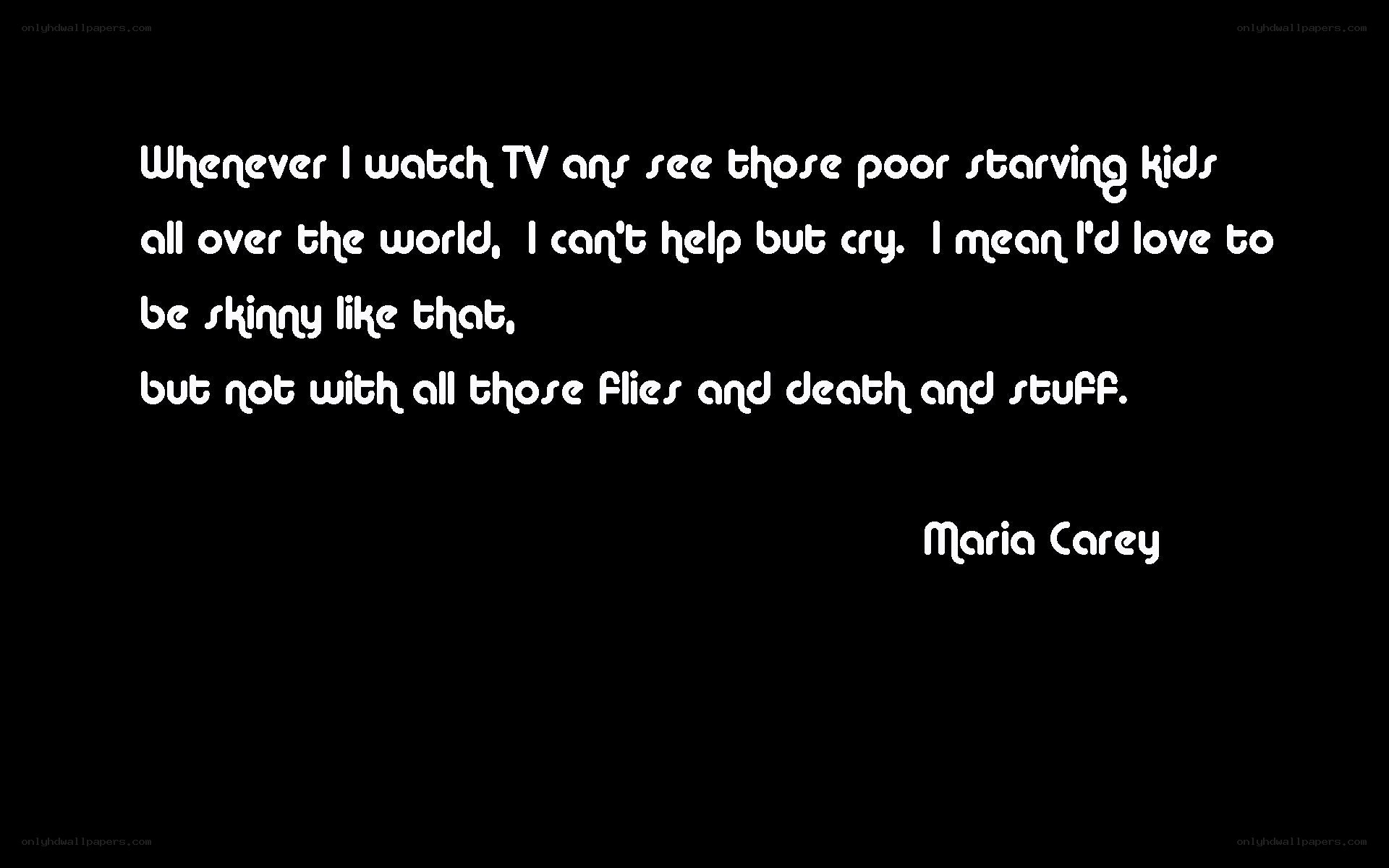 Maria Carey quote on poverty