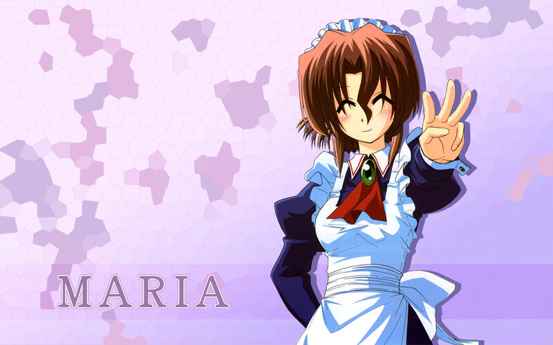 Maria in a maid outfit
