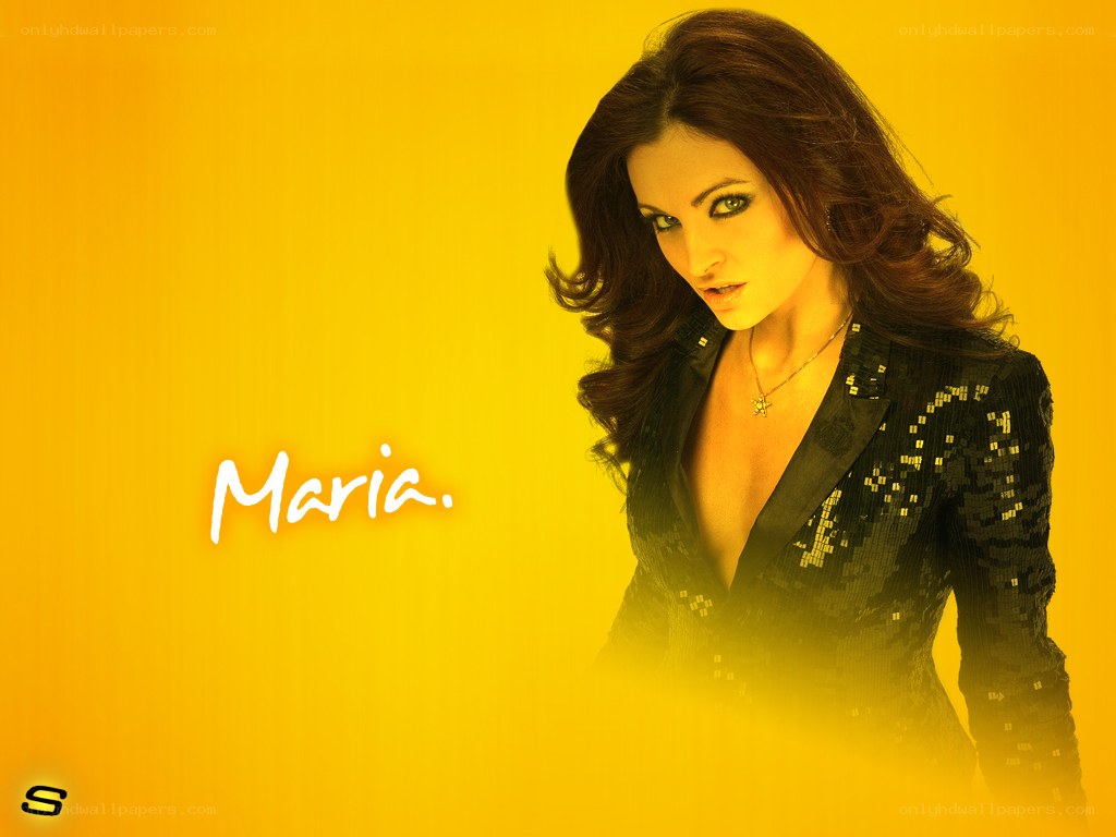 Maria in a sequined jacket