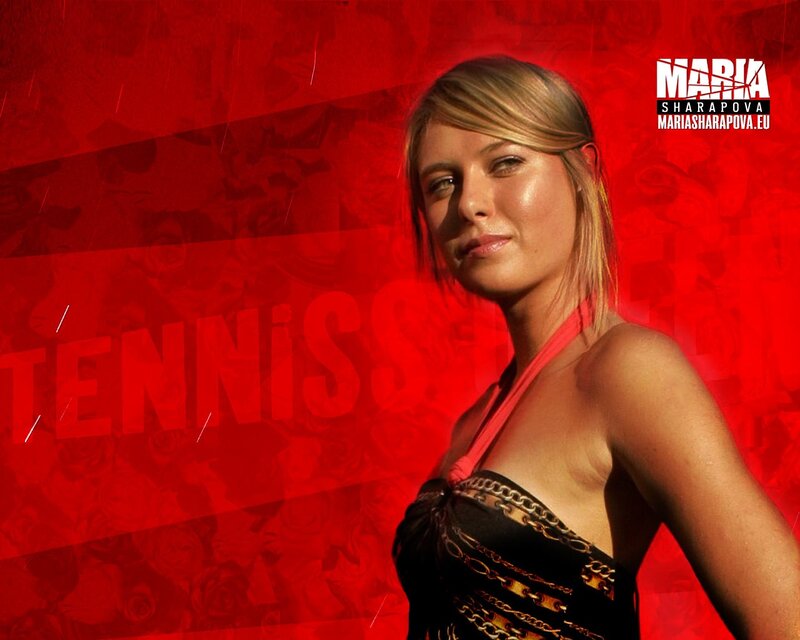 Maria Sharapova tennis portrait