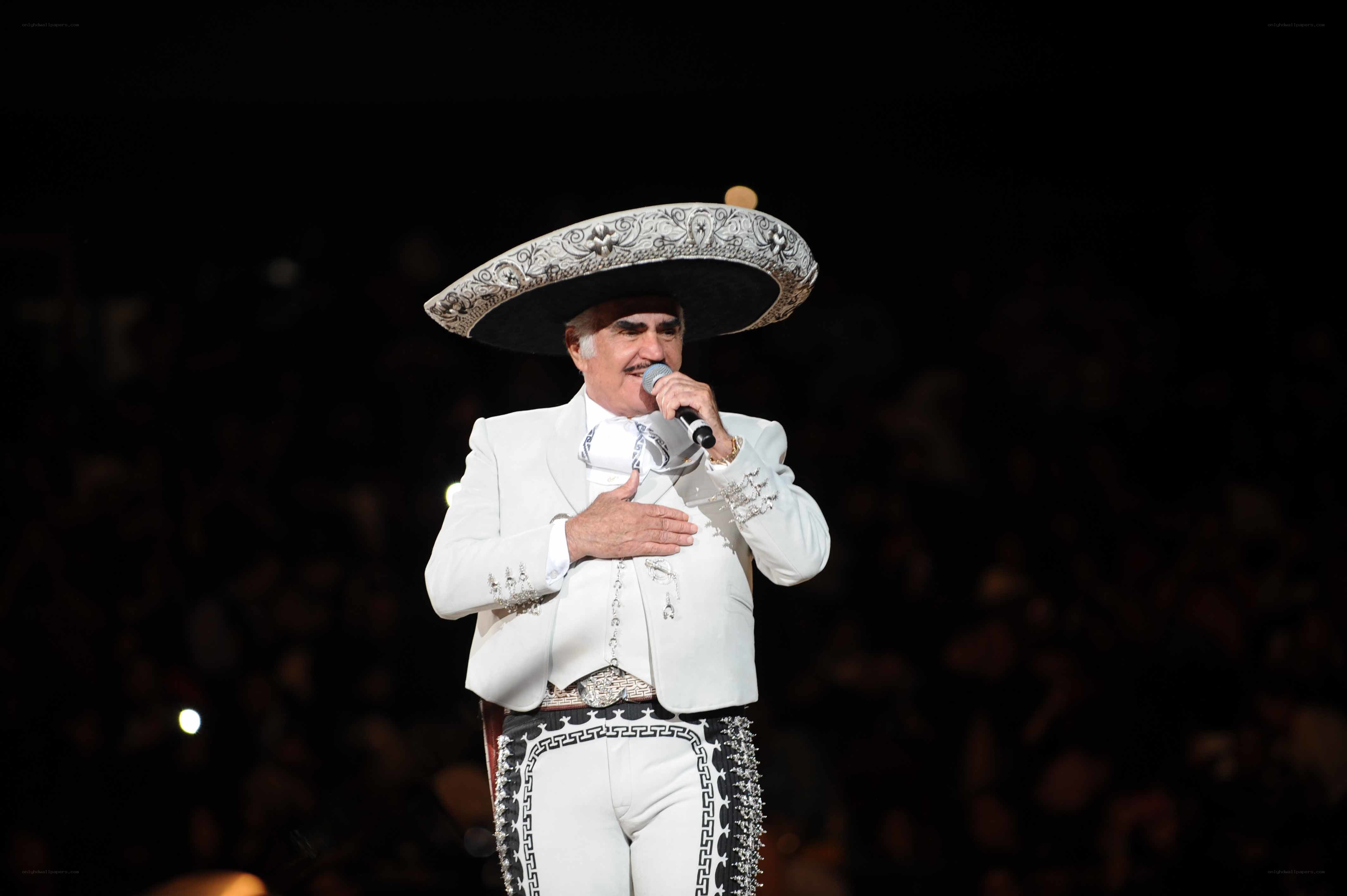 Mariachi singer on stage