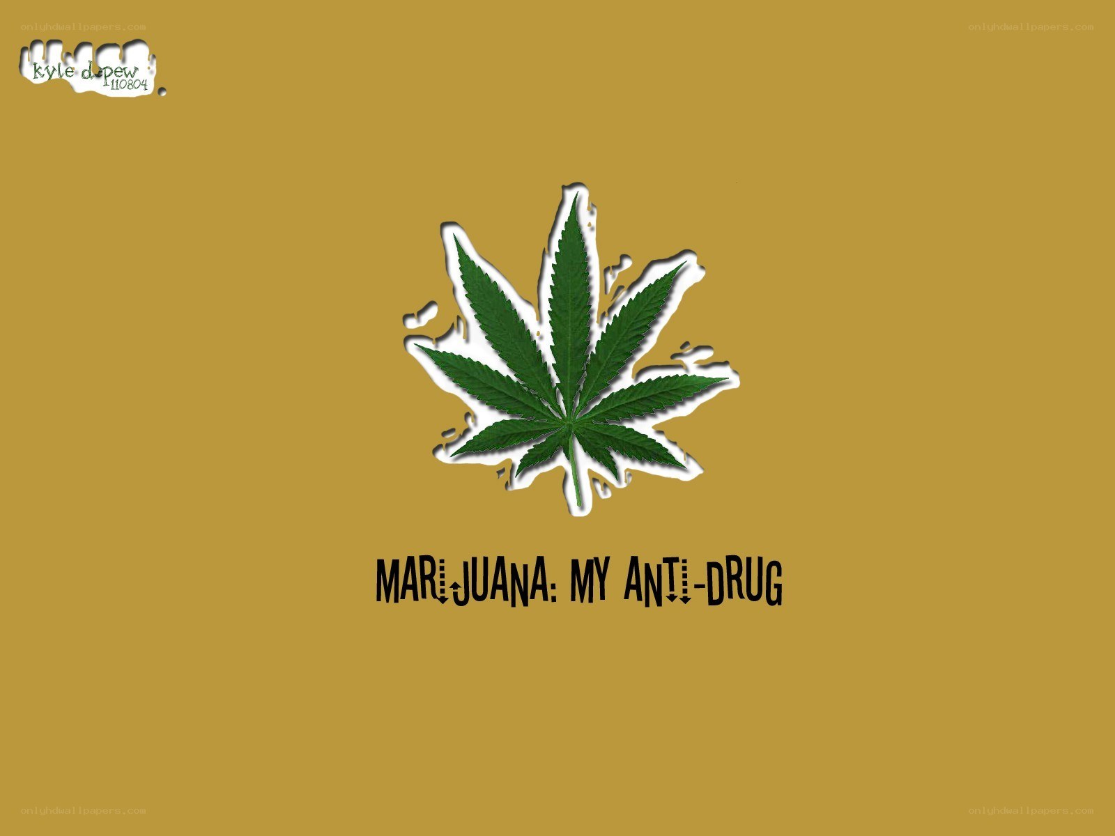 marijuana anti-drug message