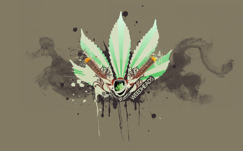 marijuana leaf art design
