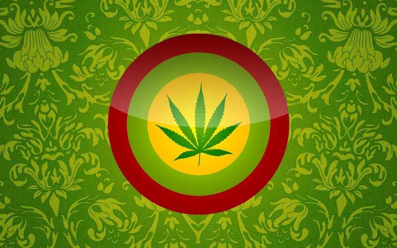 marijuana leaf emblem