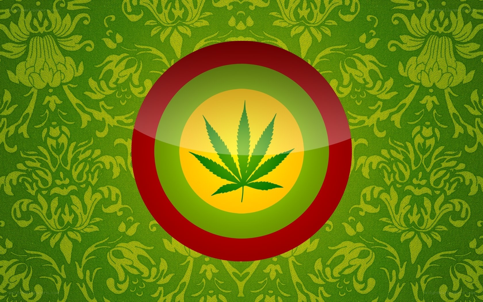 marijuana leaf emblem