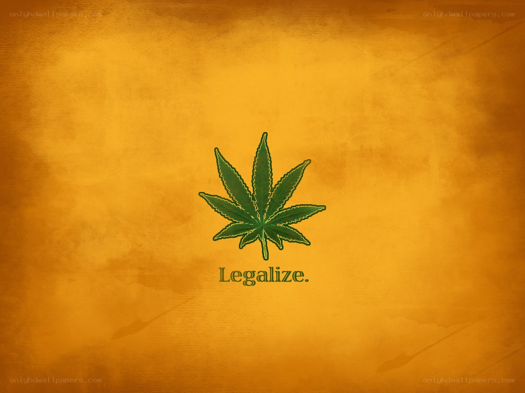 Marijuana leaf with legalize text