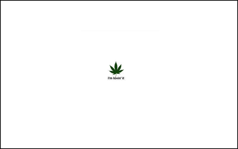 marijuana leaf with text